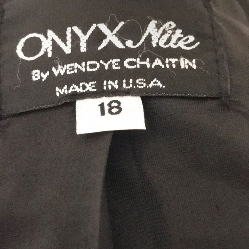 Vintage Onyx Nite Black Sparkle Blazer Size 18 - Picture 2 of 9